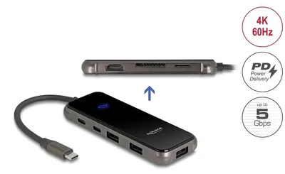 Zdjęcie produktu dla Stacja dokująca USB-C 4K z HDMI, SD i PD 85W