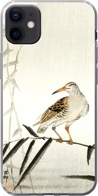 Produktbild von MuchoWow® Handyhülle Schutzhülle Hülle für Telefoonhoesje iPhone 12 mini Vogel - Tiere - Zweig - Vintage Silikon Softcase Handy Hülle - Bild