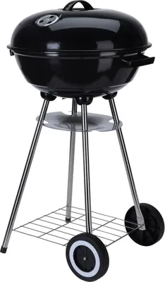 Produktbild von Grill de Holzkohle de Stand mit Deckel und Rollen, ø46 x 84 cm