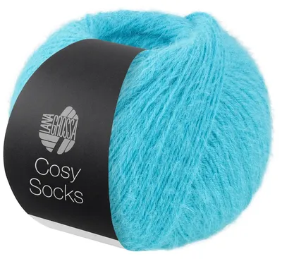 Produktbild von Lana Grossa Meilenweit 100 g COSY SOCKS 400 m Flauschige Merino-Sockenwolle Farbe 023 - Türkis