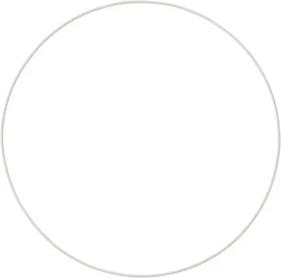 Produktbild von GLOREX Metal ring, Weiß, Metall, 400 mm, 400 mm, 0,5 mm