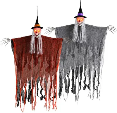 Productafbeelding van 2 x Halloween-hangers, skelet, Halloween-decoratie