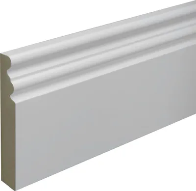 Produktbild von B.S. Bauprogramm Altbausockel 250 cm 125 x 18 mm Blütenweiß