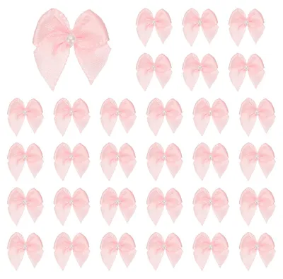 Productafbeelding van Mini-schuurbandjes - 30 stuks - Decoratie - Roze - 0,08 x 0,09 inch