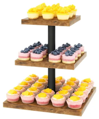 Obrázok produktu pre Drevený stojan na cupcakes a torty na oslavy