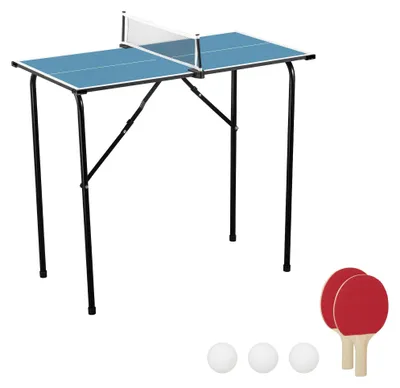 Produktbild von Faltbarer Mini-Tischtennistisch, Ideal für Innen mit Komplettset