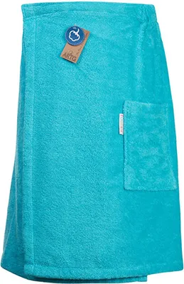 Produktbild von A&R 042.50 | Sauna Kilt Men with Klettverschluß - 65 x 150 cm - Farbe: Aqua Blue - Größe: 65 x 150 cm