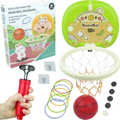 Zdjęcie produktu dla Mini Koszykówka Obręcz Do Koszykówki Piłka Pompka Wyświetlacz Z Licznikiem