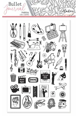 Produktbild von Aladine kreative Stempel Bullet Journal A5 Hobbys Multicolor Set