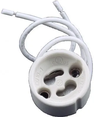 Produktbild von 100 Stück von GU10 Fassung Halogen LED Keramikgehäuse
