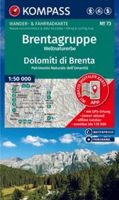 Produktbild von KOMPASS Wanderkarte 73 Brentagruppe, Weltnaturerbe / Dolomiti di Brenta 1:50.000