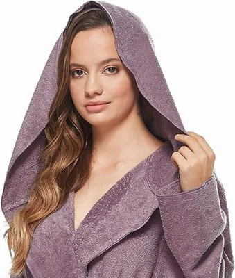 Produktbild von Famanu Bademantel 100% Baumwolle - Zart und Flauschig