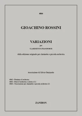 Produktbild von Variazioni in do per clarinettoobbligato con accompagnamento