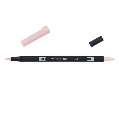 Obrázek produktu pro Tombow ABT-761, Pokuta, 1 barva/barev, Růžová, Kulatý a štětcový hrot, 0,3 mm, 3 mm