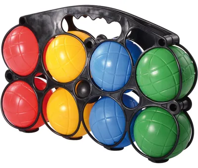 Produktbild von EDUPLAY 170377 Boccia im Kunststoff-Träger, mehrfarbig, 9-teilig (1 Set)