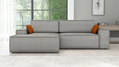 Produktbild von Ecksofa TOR mit Schlaffunktion. Farbe: Grey.