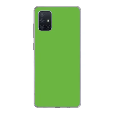 Produktbild von MuchoWow® Handyhülle Schutzhülle Hülle für Samsung Galaxy A71 Grün - Farben - Natur Silikon Softcase Handy Hülle - Kartenbesitzer