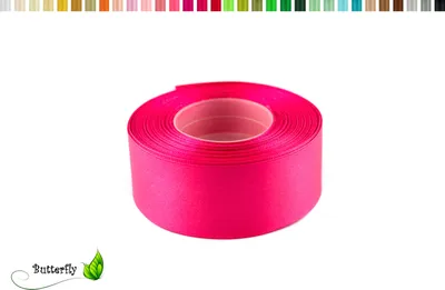 Produktbild von Satinband 38mm x 32m Rolle, Farbe:051 fuchsia