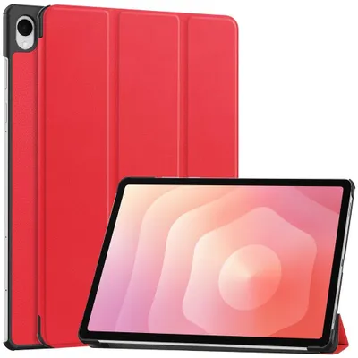Produktbild von Samsung Galaxy Tab S12 Plus Hülle - Coverup Tri-Fold Ständer Klapphülle mit Schlaf/Wach-Funktion - Rot