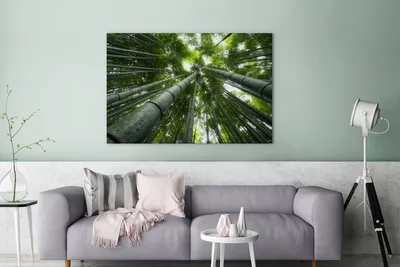 Produktbild von OneMillionCanvasses® - Leinwandbilder - 140x90 cm, Wipfel des Waldes, Wandbilder Kunstdruck Wanddekoration