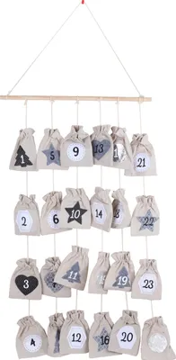 Produktbild von TrendLine Deko Adventskalender Holz 61 x 8 x 38 cm zum selbst befüllen