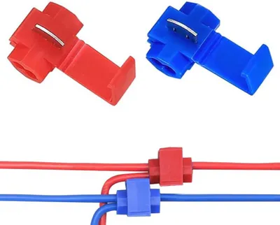 Produktbild von 60 Stück Abzweigverbinder, Stromdiebe Schnellverbinder, Kabelabzweiger Quickverbinder, Klemmverbinder Schnellabzweiger (30 Stück Rot, 30 Stück Blau)