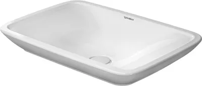 Produktbild von Duravit Aufsatzbecken + PURAVIDA ohne Überlauf, Hahnlochbank, 700 x 465 mm, geschliffen, ohne Hahnloch weiß