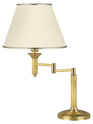 Zdjęcie produktu dla Lampa stołowa CLASSIC mosiądz 1xE27x20W metal wym:56x32x53cm IP20 Jupiter