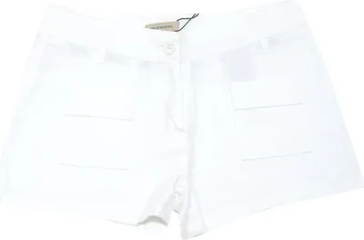 Produktbild von 8275G Shorts bimba bianco BURBERRY lino cotone pantaloni Hose Kinder