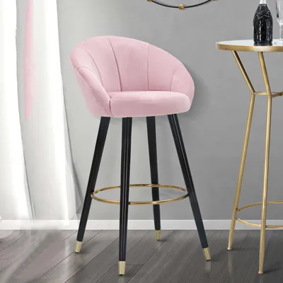 Immagine prodotto di Huanca - Sgabello, 55x56x104h cm Rosa, Imbottito