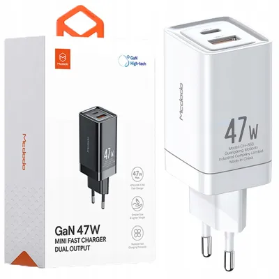 Immagine prodotto di Caricabatterie Mini Gan Mcdodo, 2X Usb/Usb-C Pd Qc - 47W Ch-8580