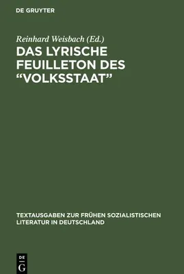 Produktbild von Das Lyrische Feuilleton des "Volksstaat"