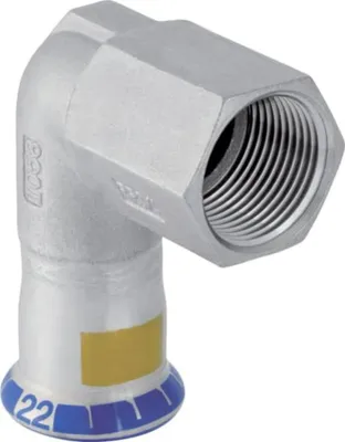 Produktbild von GE Mapress Edelstahl Übergangswinkel 90Gr mit IG (Gas) d15-Rp1/2