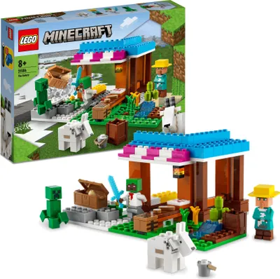 Produktbild von LEGO 21184 Minecraft Die Bäckerei modulares Set mit Creeper- und Ziege-Figur