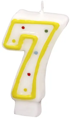 Image de Bougie d'anniversaire numéro 7 RIETHMÜLLER 550287
