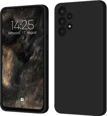 Produktbild von Hülle für Samsung Galaxy A13 Case Cover Bumper Silikon Softgrip Schutzhülle Farbe: Schwarz