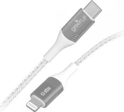 Immagine prodotto di SBS GreenLine cavo di ricarica/dati da USB-C a Lightning 1,2 m bianco
