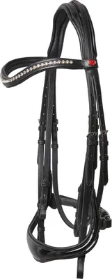 Produktbild von Kieffer Kandarenzaum Ultrasoft® Amy, Farbe:schwarz / schwarz genäht, Größe:Warmblut