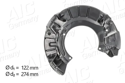 Produktbild von AIC Spritzblech Bremsscheibe für MINI Schrägheck (R56) Vorne Rechts 57129 Ankerblech