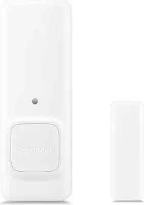 A white contact sensor set on a white background.