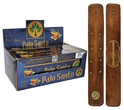Palo Santo Räucherstäbchen, 12 Döschen à 25 g, 100 % natürlich, heiliges Holz