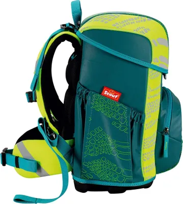 Immagine prodotto di Scout zaino della scuola Superflash Extreme Neo Set 4 -pezzi Lizard verde scuro