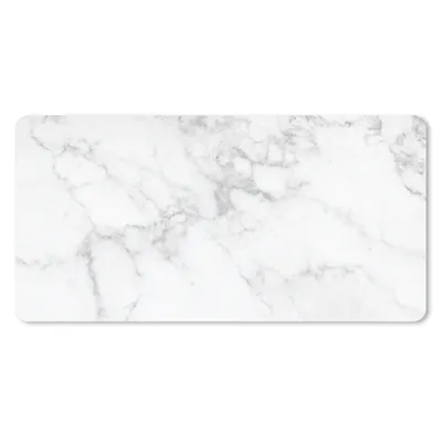 Produktbild von MuchoWow® Mauspad Mousepad Marmor - Weiß - Grau - Luxus - Marmoroptik - Stein 60x30 cm - Mousepads - Maus Mat - Pad - Mausunterlage - Nachhaltig
