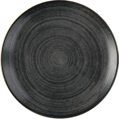 Produktbild von CHURCHILL Stonecast Raw Black Teller flach, coup, ø: 217 mm