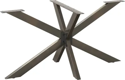 Obrázok produktu pre Noha jedálenského stola v tvare pavúka, čierna 150x78x(72-73) cm, oceľ