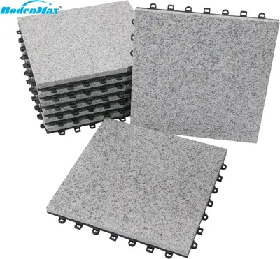 Produktbild von BodenMax Klick Bodenfliesen 30 x 30 cm Granit - Design: Klassisch - 8 Stück