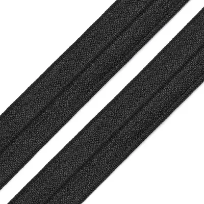 Produktbild von 1m Einfassband 20mm hochelastisch 44% Elasthan gefalzt Meterware Faltgummi