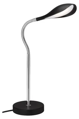 Produktbild von LED Tischleuchte Kabelschalter Flexibel 4,5 W schwarz-chrom Metall Briloner