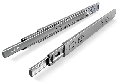 Obrázok produktu pre Ikodm 1 pár koľajníc na zásuvky, dĺžka 550 mm, s tlmením, plný výsuv, 3-dielna sada, tiché guľôčkové ložiská, vhodné pre nábytok a zásuvky