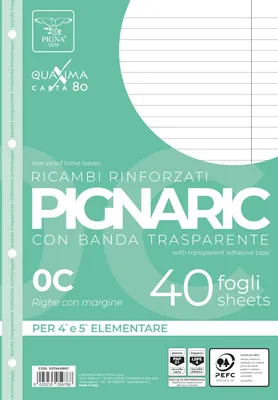Zdjęcie produktu dla Pigna 02194590C, Wielobarwny, 40 ark., A4, 80 g/m², Karton, 210 mm
